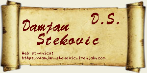 Damjan Steković vizit kartica